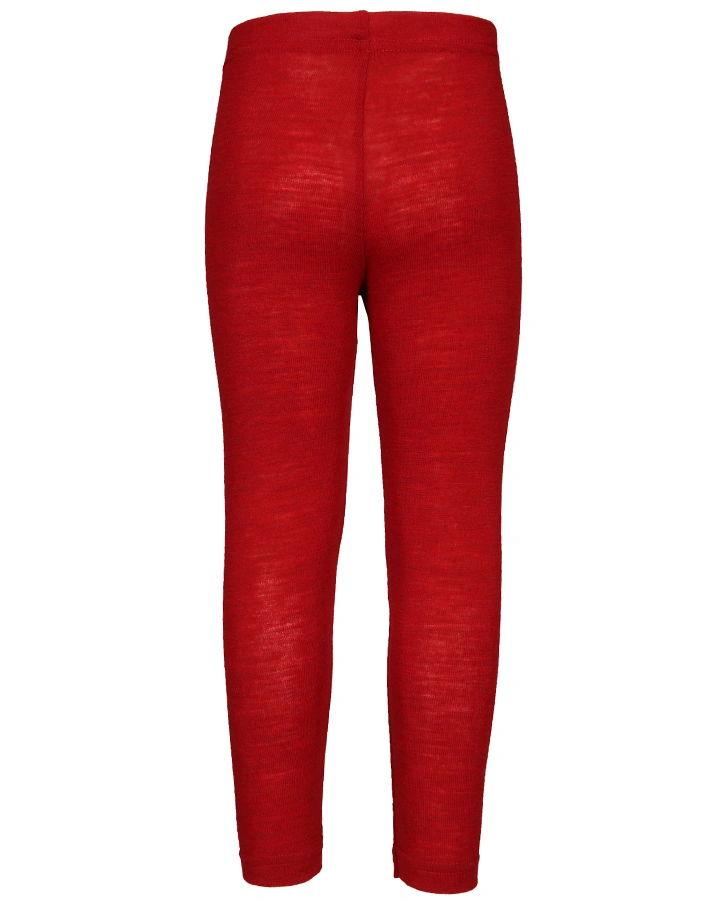 Woll-Leggings ESSENTKids in rot melange