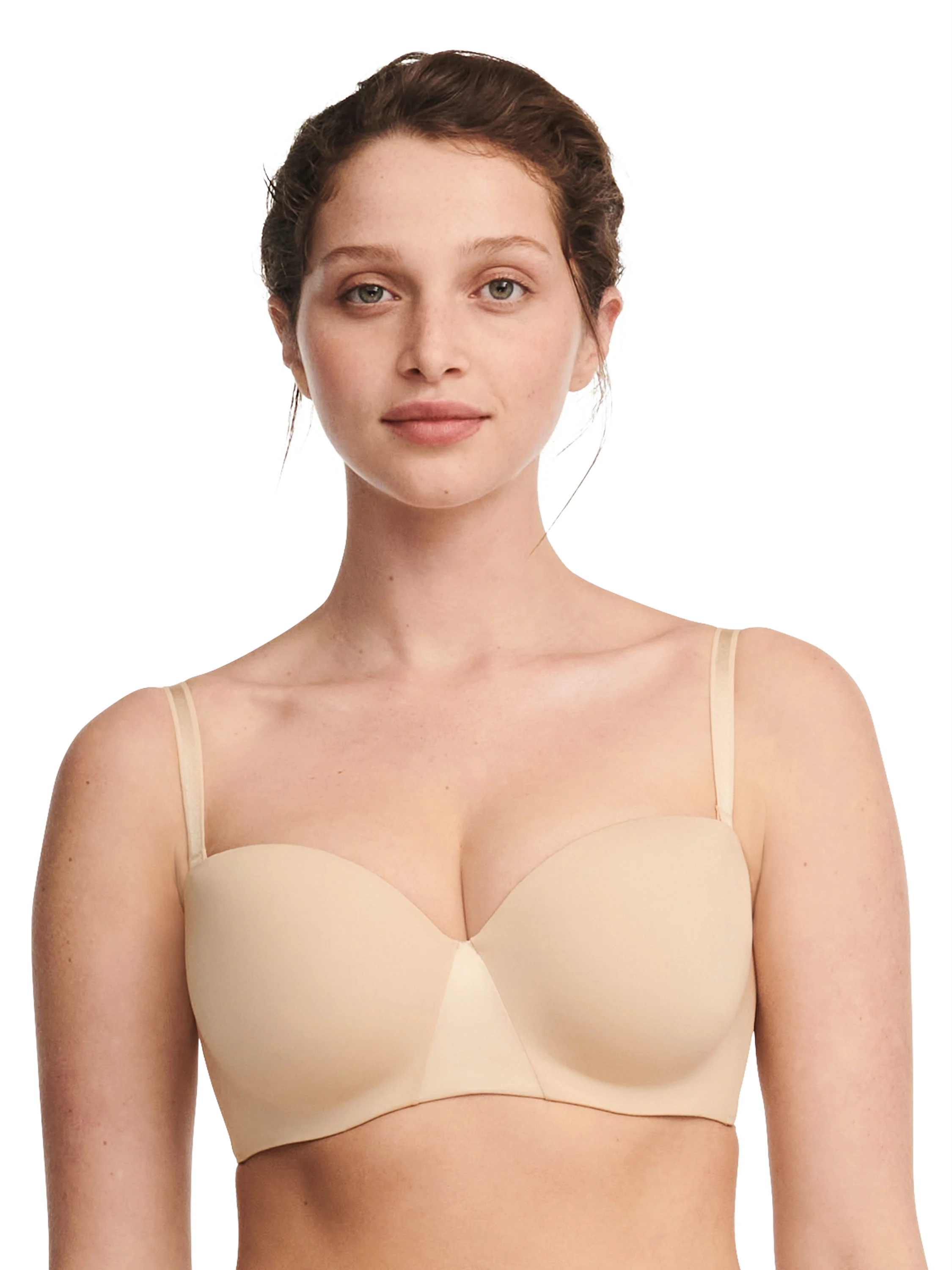ESSENTIALL - Soutien-gorge bandeau coques bretelles amovibles | Beige