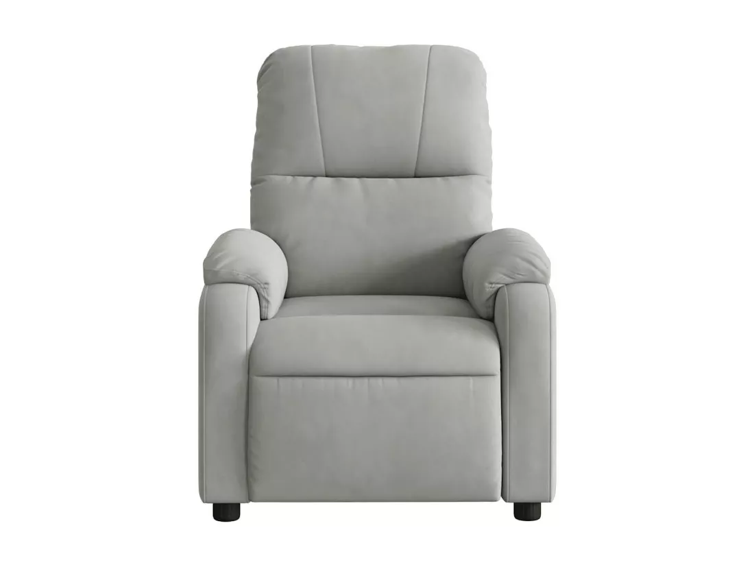 Fauteuil inclinable massant électrique gris clair