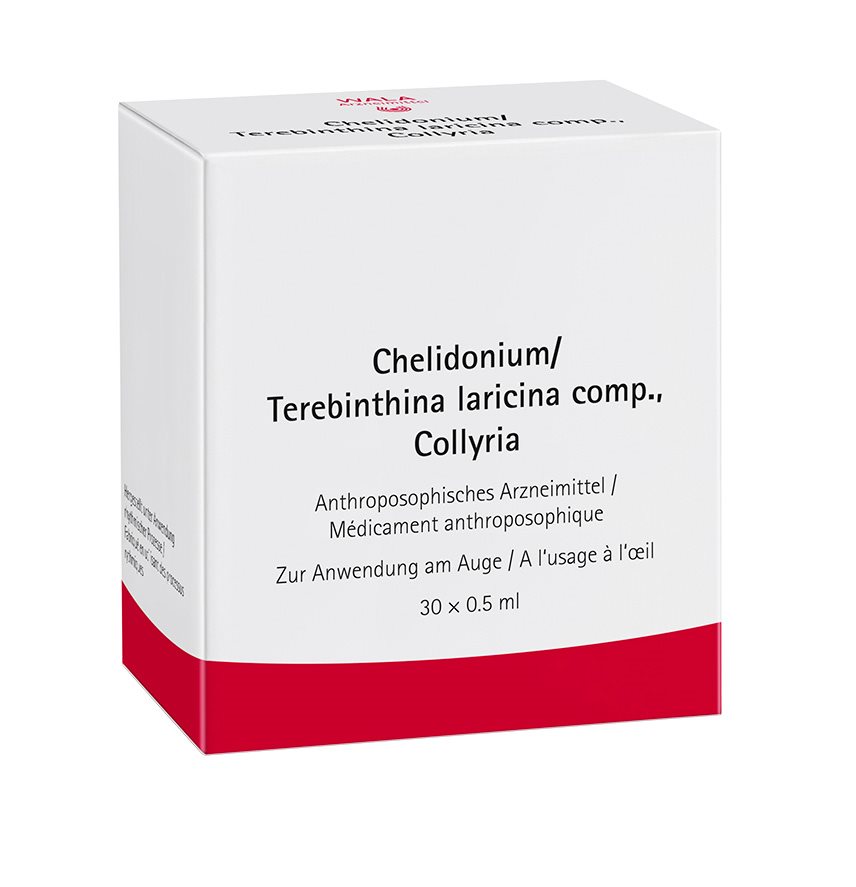 WALA Chelidonium/Terebinthina laricina comp.<br>30 × 0.5 ml, Augentropfen, Lösung, comp