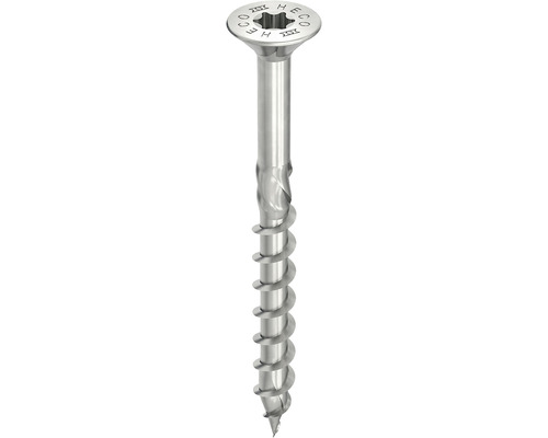 HECO-TOPIX-plus houtschroef, verzonken kop met freesholtes, TX-deeldraad, 6x120 mm, roestvrij staal A2, 100 stuks