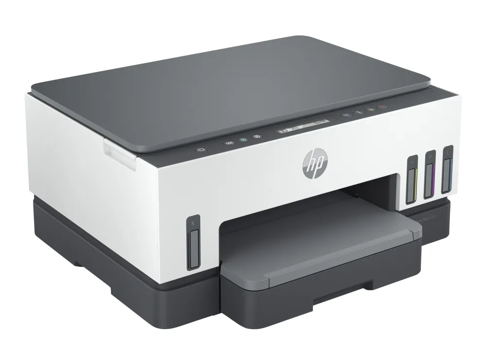 HP Smart Tank 7005 All-in-One - Multifunktionsprinter - farve - blækprinter - kan genopfyldes - Letter A (216 x 279 mm)/A4 (210 x 297 mm) (original) - A4/Legal (medie) - op til 15 spm (udskriver) - 250 ark - USB 2.0, Wi-Fi(ac), Bluetooth