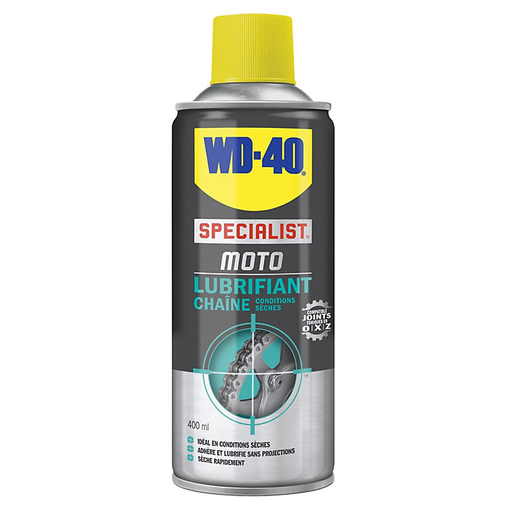 Lubrifiant chaîne de vélo toutes conditions WD40 250 ml