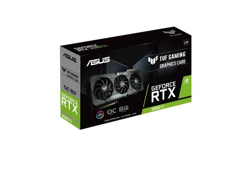 [OUTLET] - ASUS TUF Gaming GeForce RTX 3060 Ti V2 OC Edition, GeForce RTX 3060 Ti, 8 GB, GDDR6, 256 bit, 7680 x 4320 pixlar, PCI Express x16 4.0 - LHR