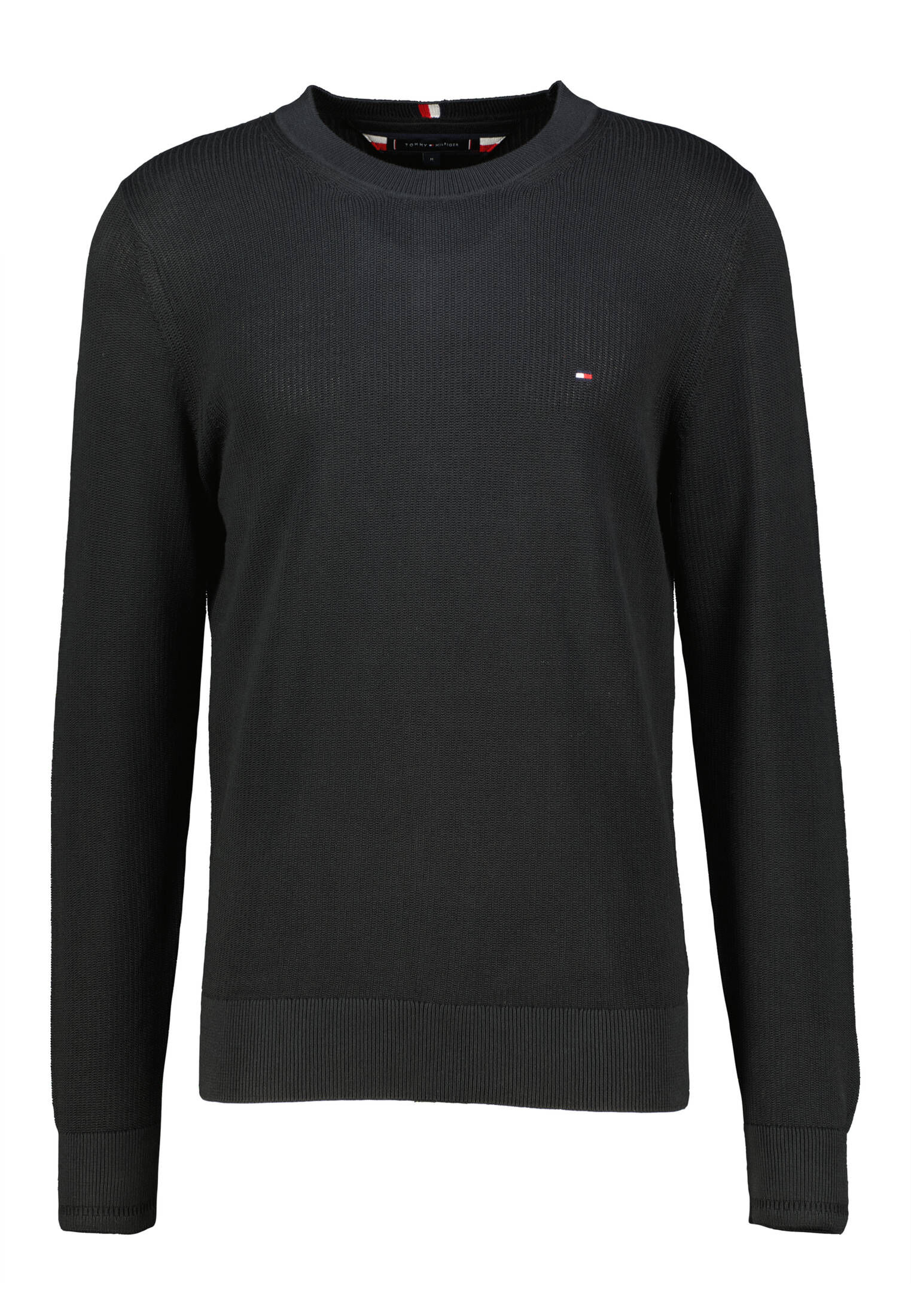 Tommy Hilfiger| Herren Strickpullover aus Baumwolle CHAIN RIDGE STRUCTURE