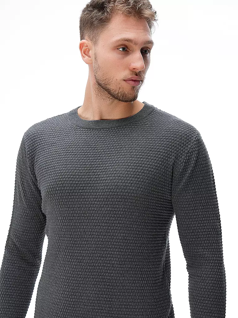 KNOWLEDGE COTTON APPAREL Pullover VAGN grau