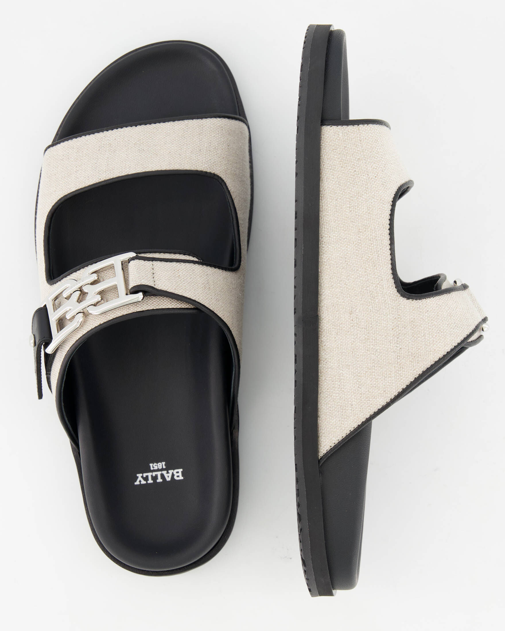 BALLY| Damen Pantoletten EMMA FLAT T B CHAIN