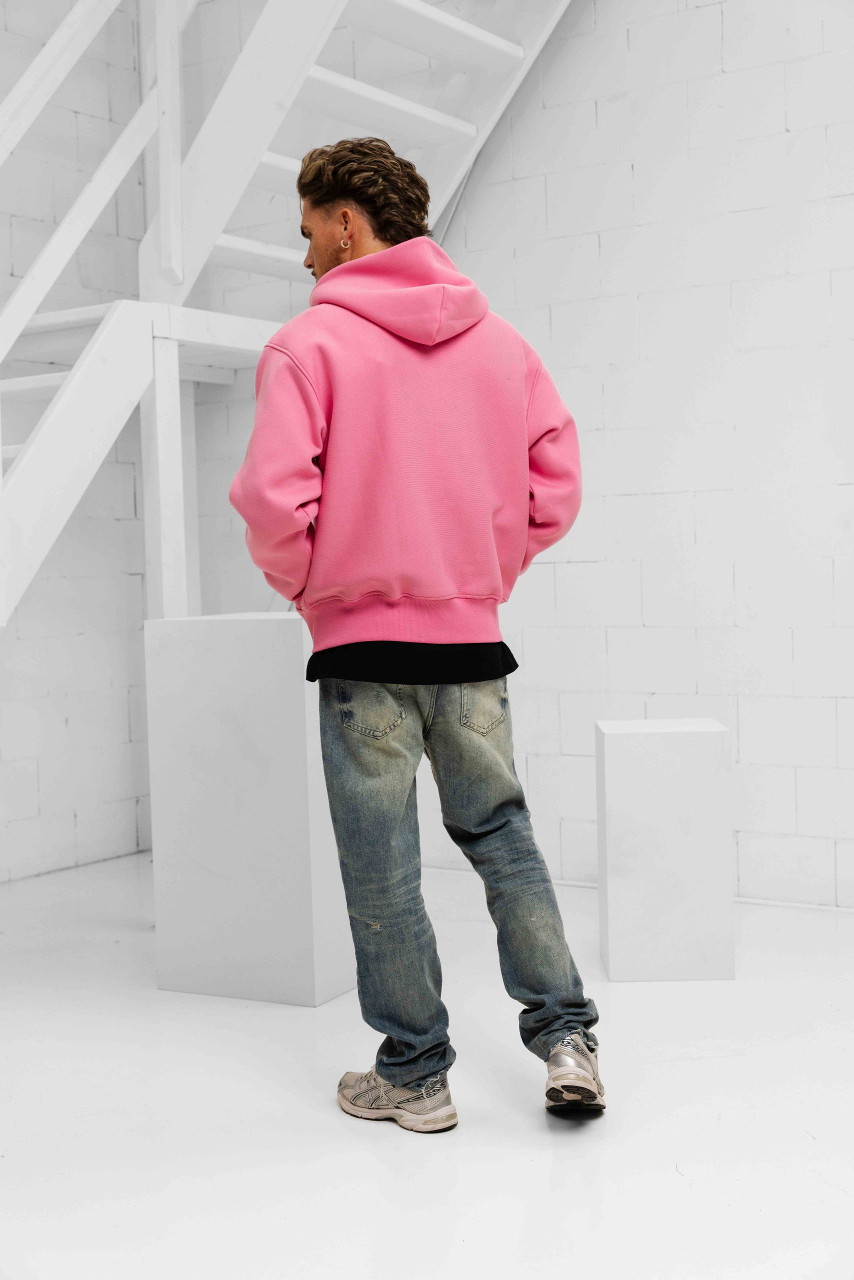 Croyez Artist Club Zip-Hoodie Heren Roze