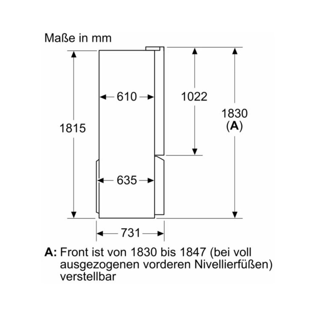 Siemens KF96NAXEA Stand Kühl-Gefrierkombination iQ500 605 Liter