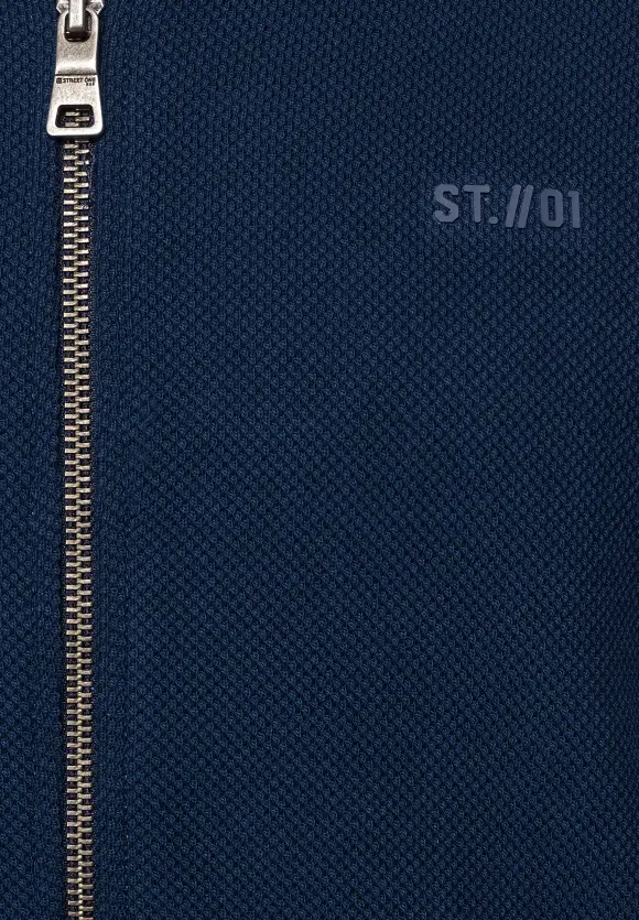 Sweatjacke mit Zipper - navy blue