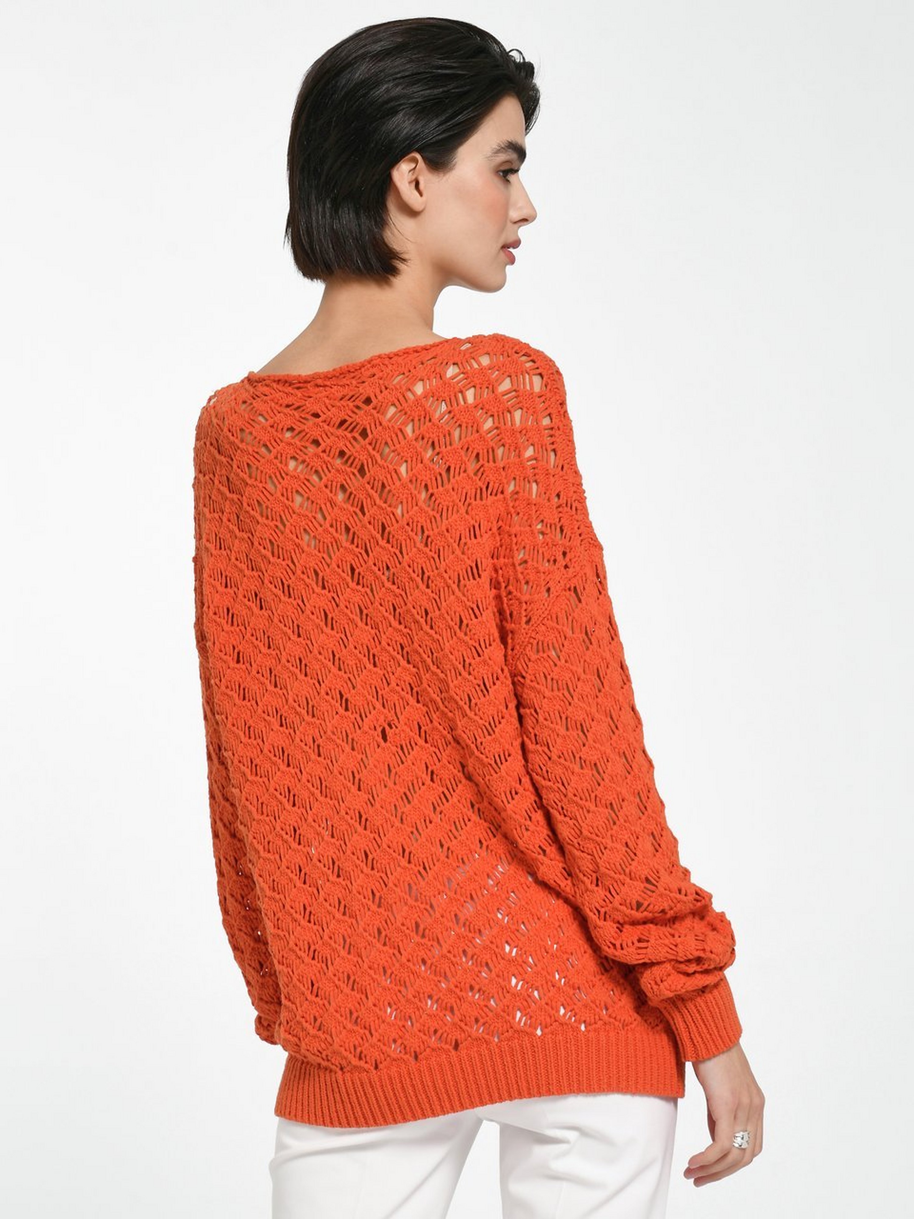 Pullover mit U-Boot-Ausschnitt