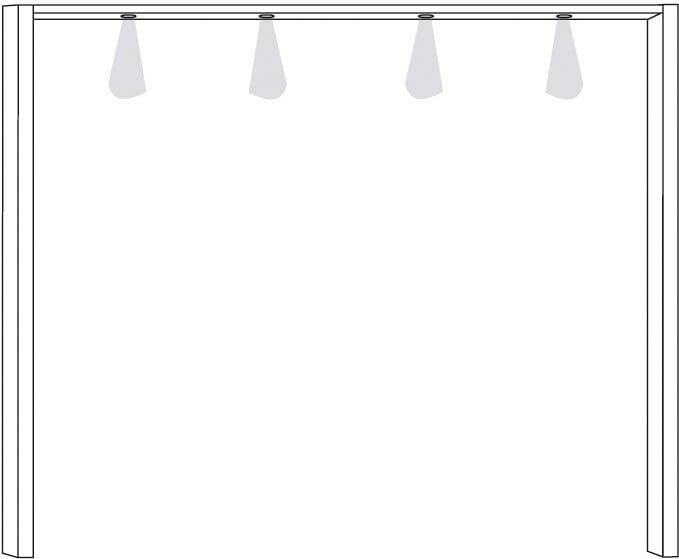Passepartoutrahmen Köln für Schwebetürenschrank Köln 250 cm