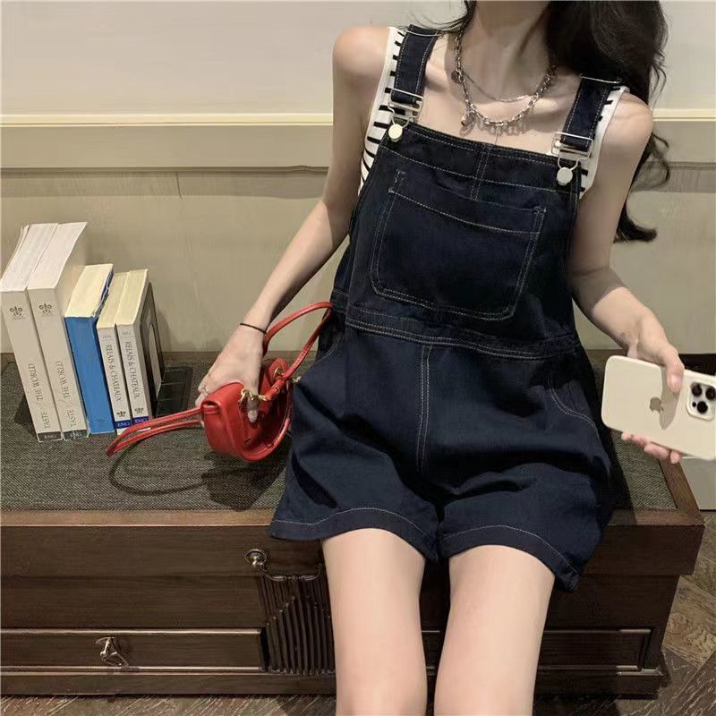 Coline - Denim Jumper Shorts