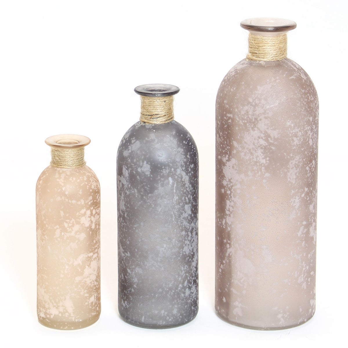 Decoratieve vaas met hartvormige details, set van 3