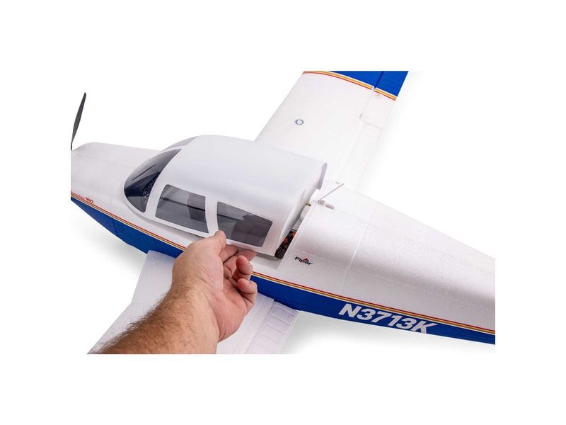 E-flite Motorflugzeug PA-28 Cherokee 1300 mm AS3X & SAFE, B Piper Cherokee Tiefdecker Scale-Flugmodell mit Spektrum Technik