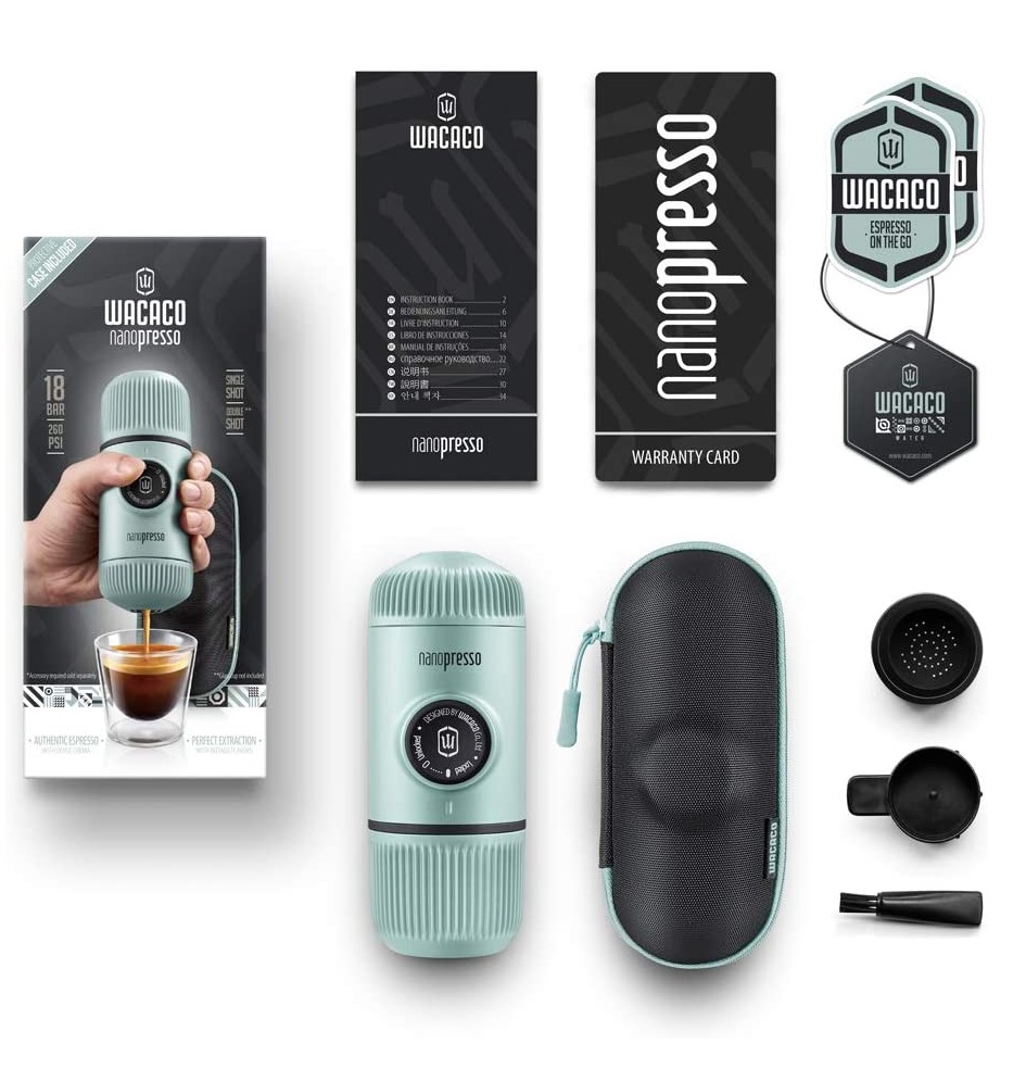 Wacaco Nanopresso draagbare espressomachine met hoes - Blue