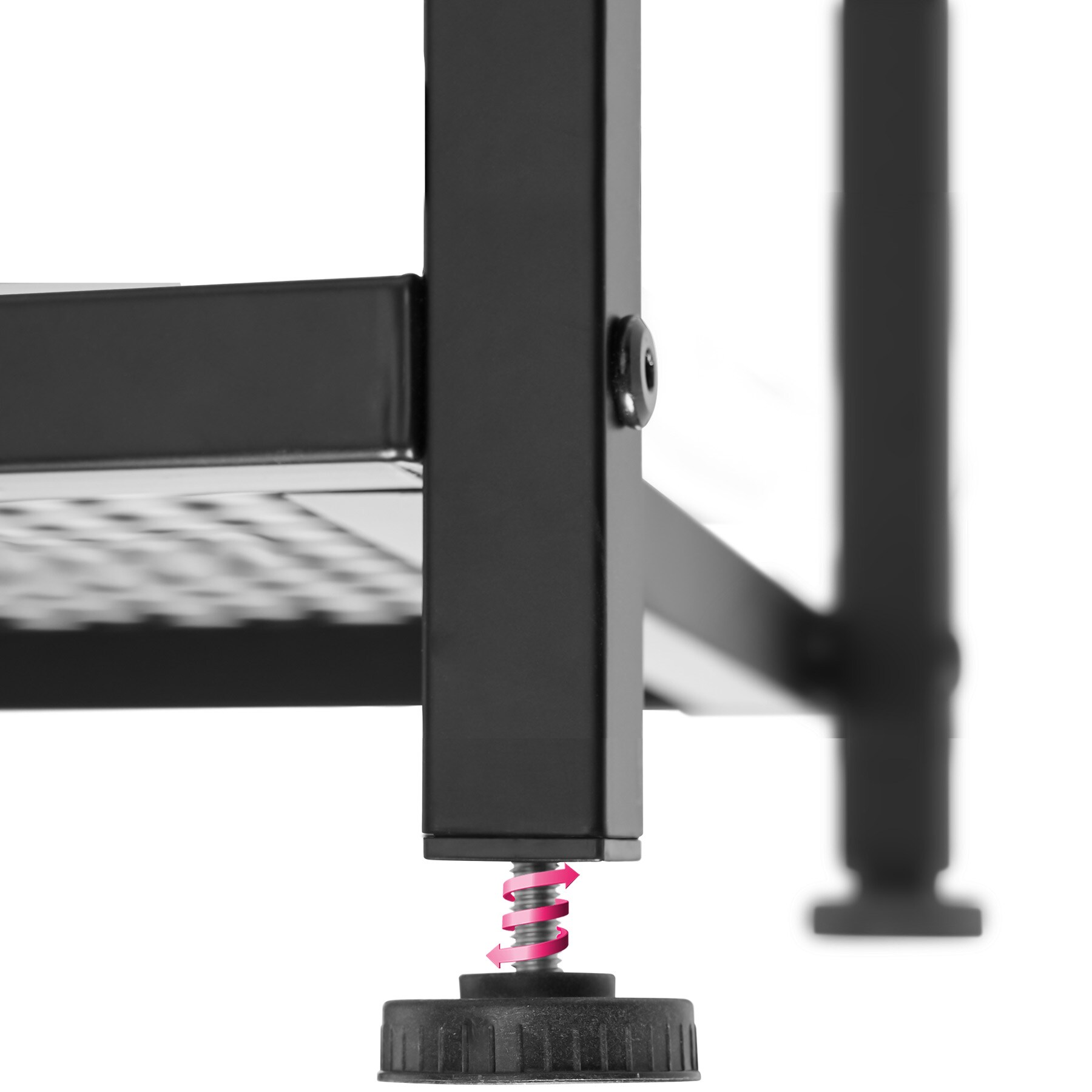 tectake® Schuhregal, Industrial Style, Ablage und 2 Gitterablagen, 80 x 30 x 45,5 cm