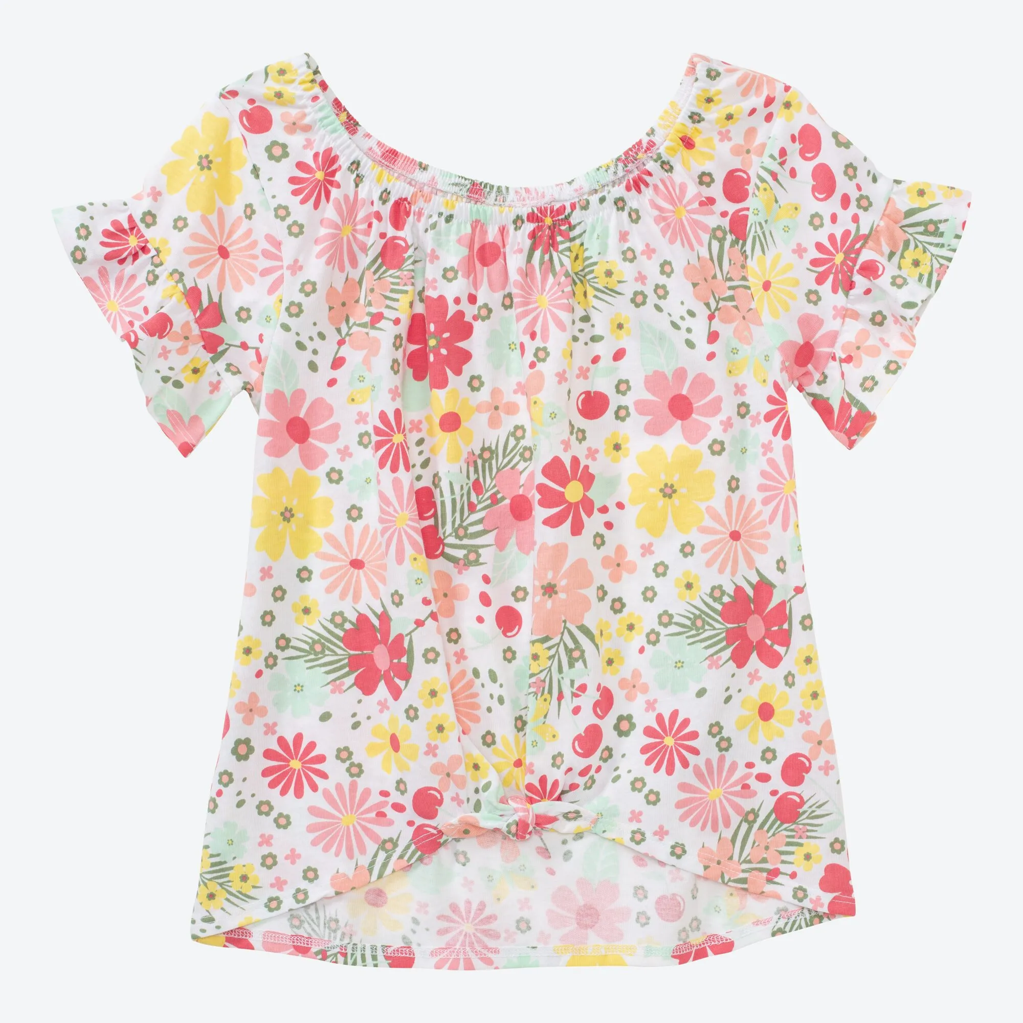 Mädchen-T-Shirt mit Blumenmuster