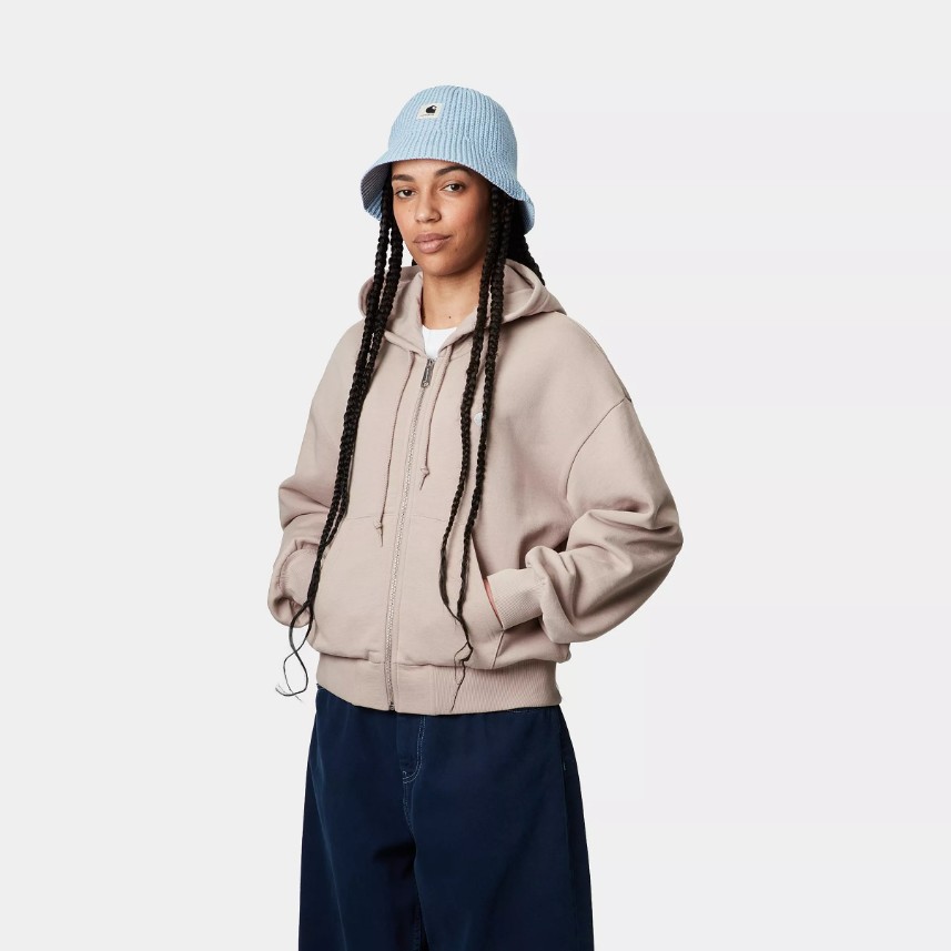 Carhartt WIP W' Hooded Casey Jacket Dusky Beige / Silver