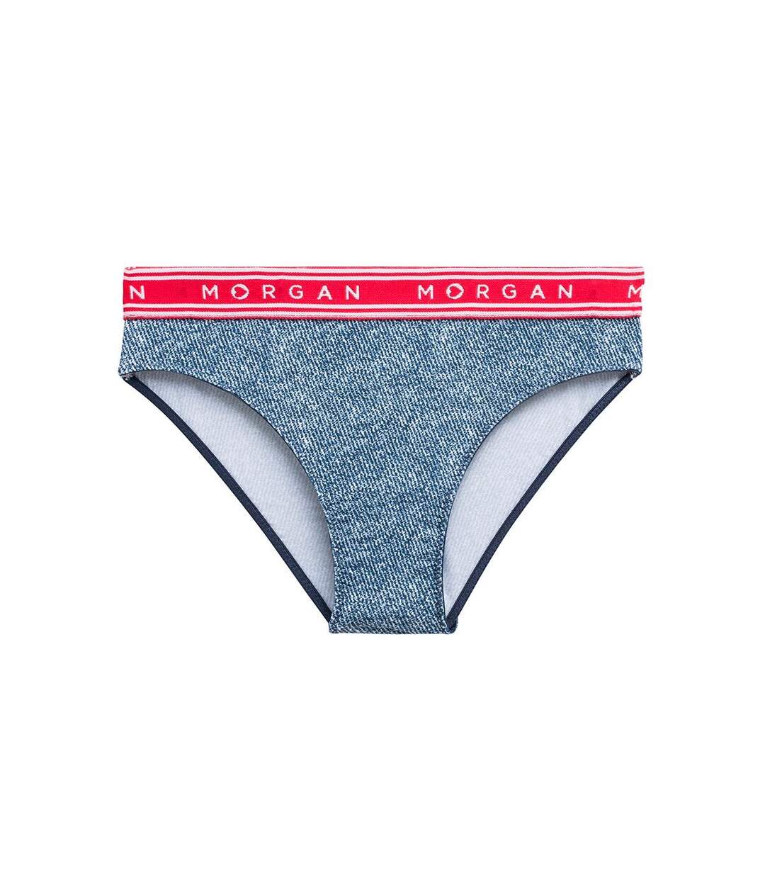 Lot de 2 slips en microfibre bleu Jess