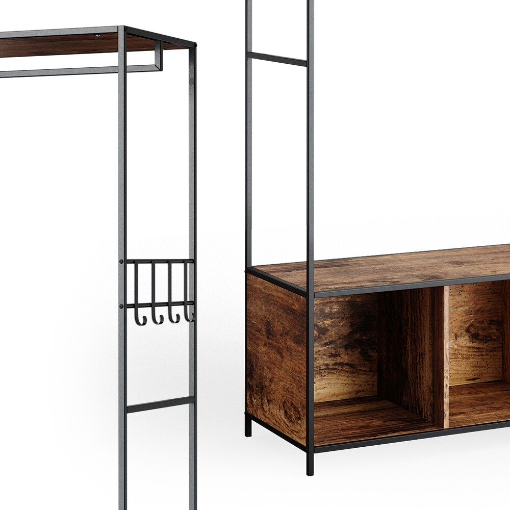 Vicco Kleiderschrank Garderobenschrank Fyrk Schlafzimmer Sitzbank Schuhschrank