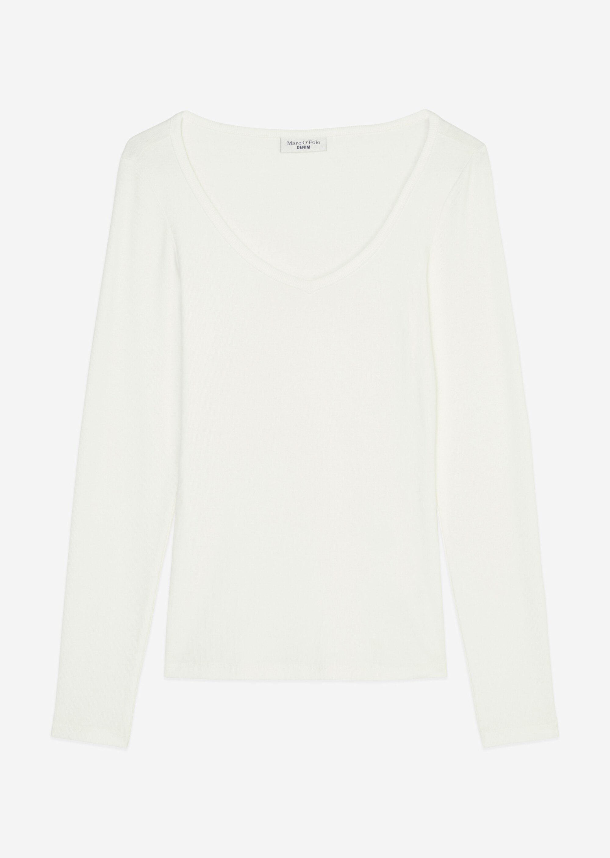 Longsleeve slimaus soft geripptem Jersey