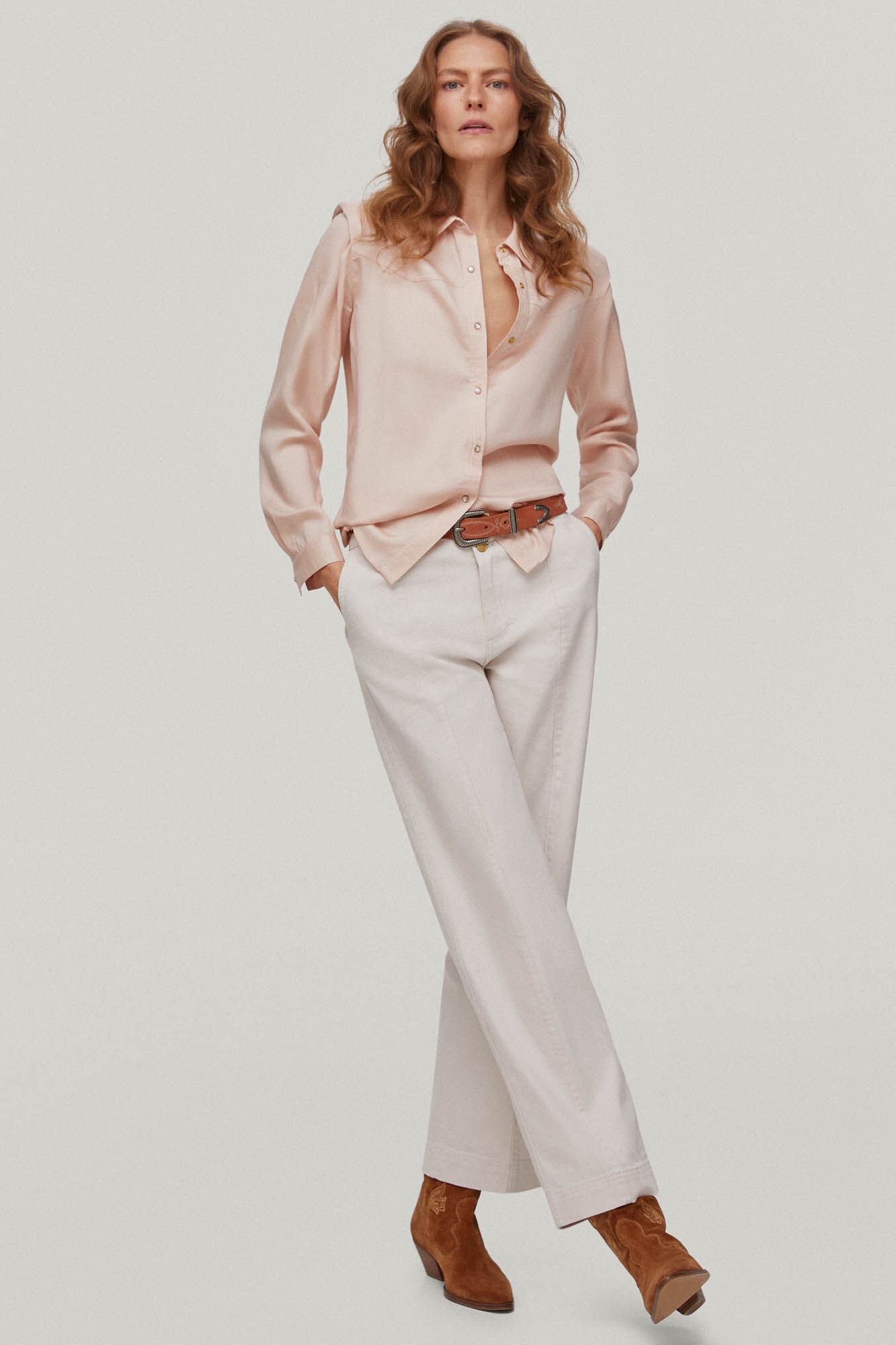Camisa jeans - Rosa
