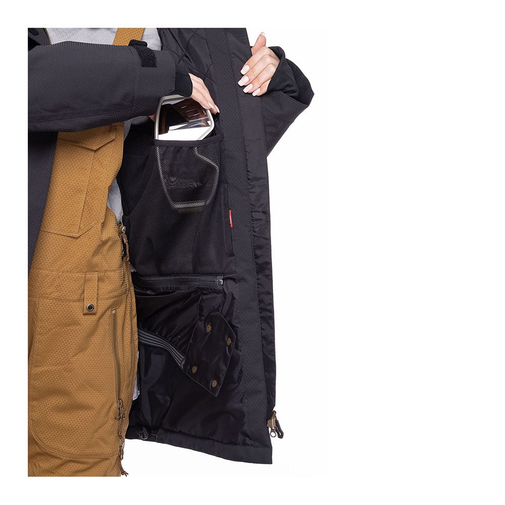 686 SPIRIT - Veste ski Femme black geo jacquard