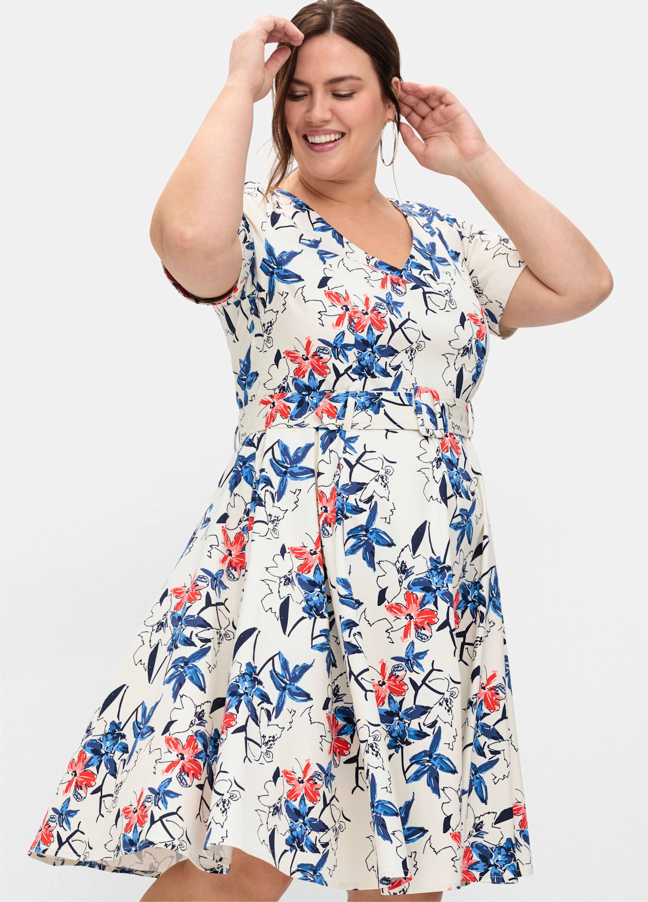 Sheego Cocktailkleid »Abendkleid« Nahttasche