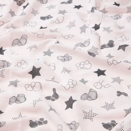 Manta de musselina para bebê Muse Stars Bold Bear rosa