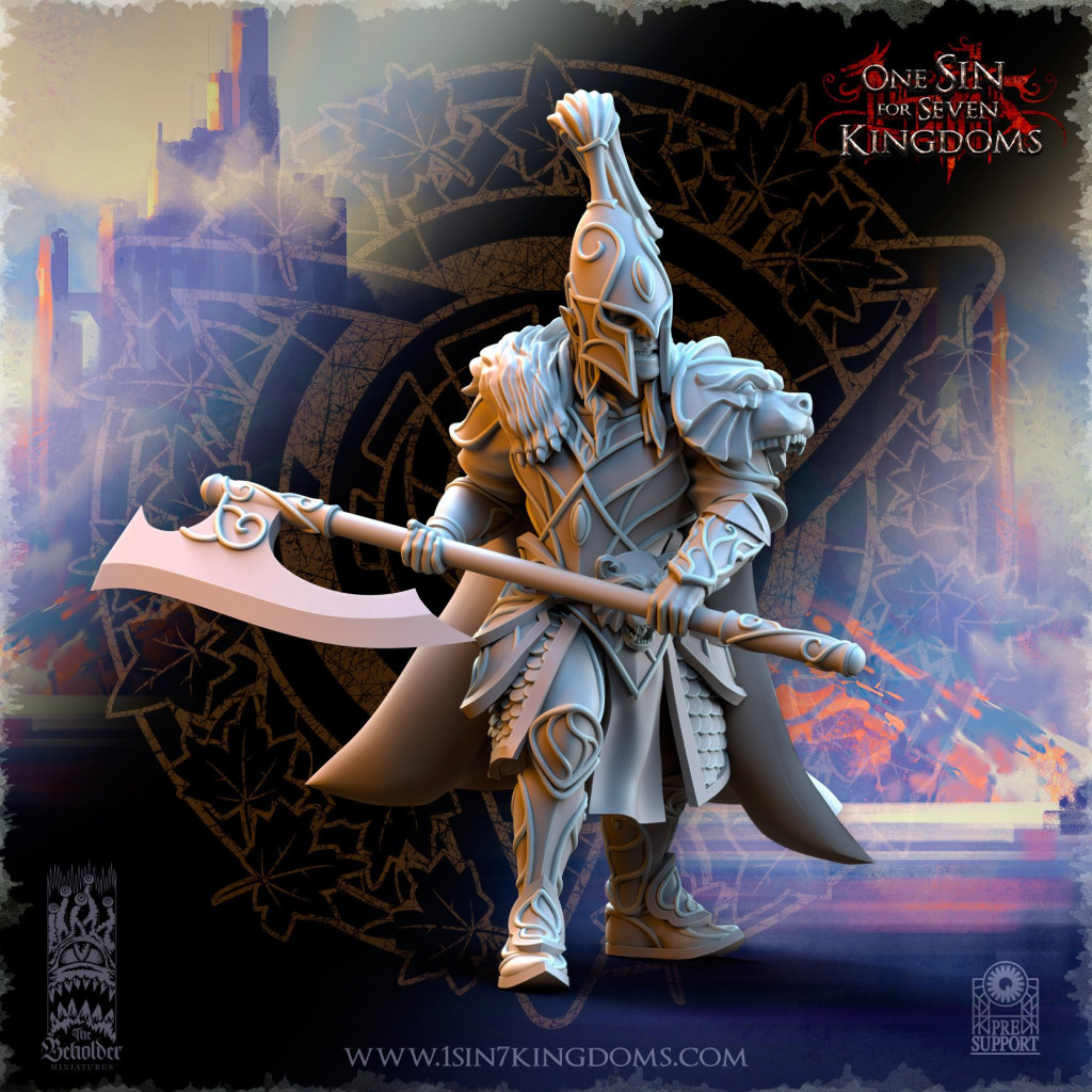 The Beholder Miniatures - Elfes - 8 Gardiens de l'Ours