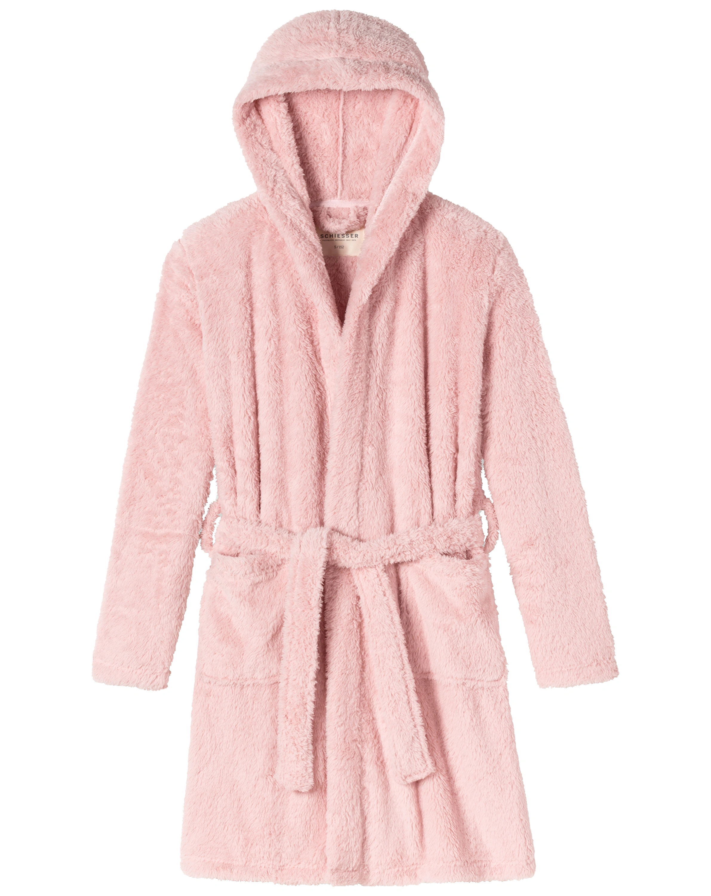 Fleece-Bademantel TEDDY in rosé
