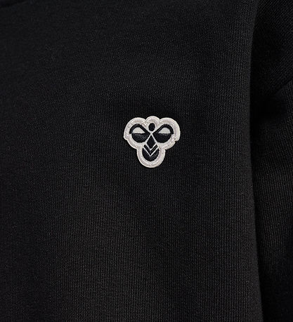 Hummel Sweatshirt - hmlJR Loose Rundhalsausschnitt - Schwarz m.