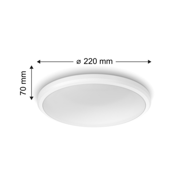 Philips plafonniere Doris 6W wit