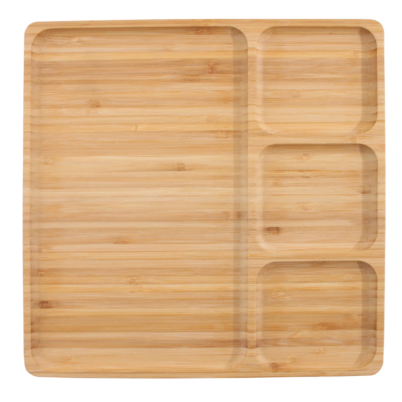 Snackplatte - Bambus natur matt - 29,5 cm