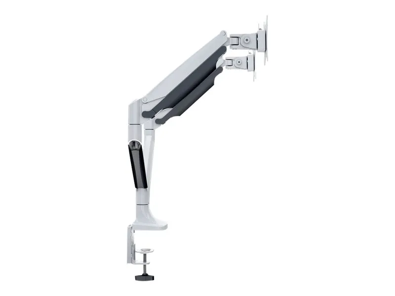 Multibrackets M Deskmount Gas Spring Dual - Monteringssæt (bordmontering, 2 artikulerende arme) - for 2 LCD displays - stål, højglansaluminium - hvid - skærmstørrelse: 15