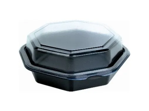 Duni - Madopbevaringsbeholder - 400 ml - engangs - sort (pakke med 405)