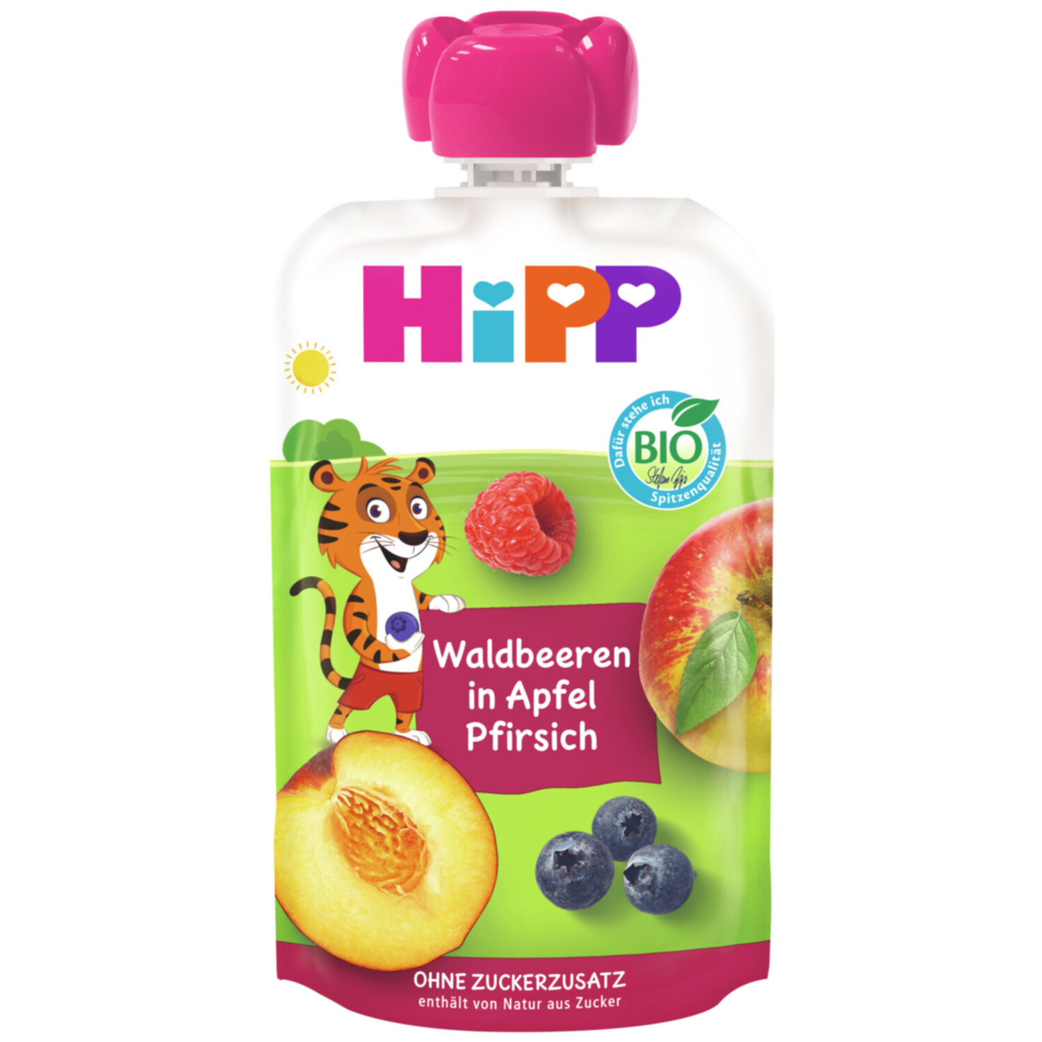 Hipp Hippis Smoothie Waldbeeren Apfel & Pfirsich 12+ Monate