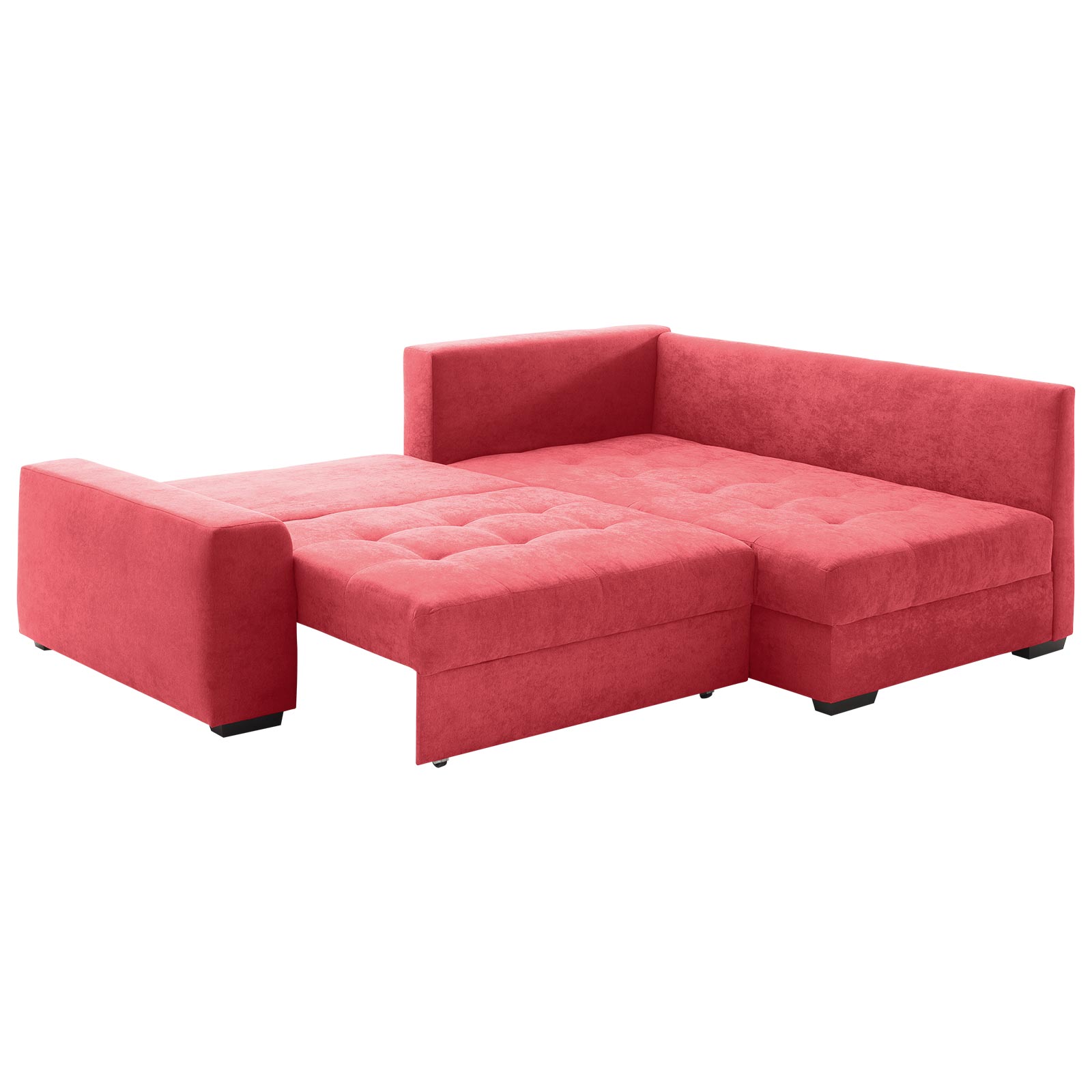 ELLA@home Boxspringsofa - rot - Dauerschläfer