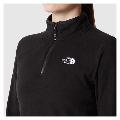 Polaire Femme The North Face 100 Glacier 1/4 Zip Noir