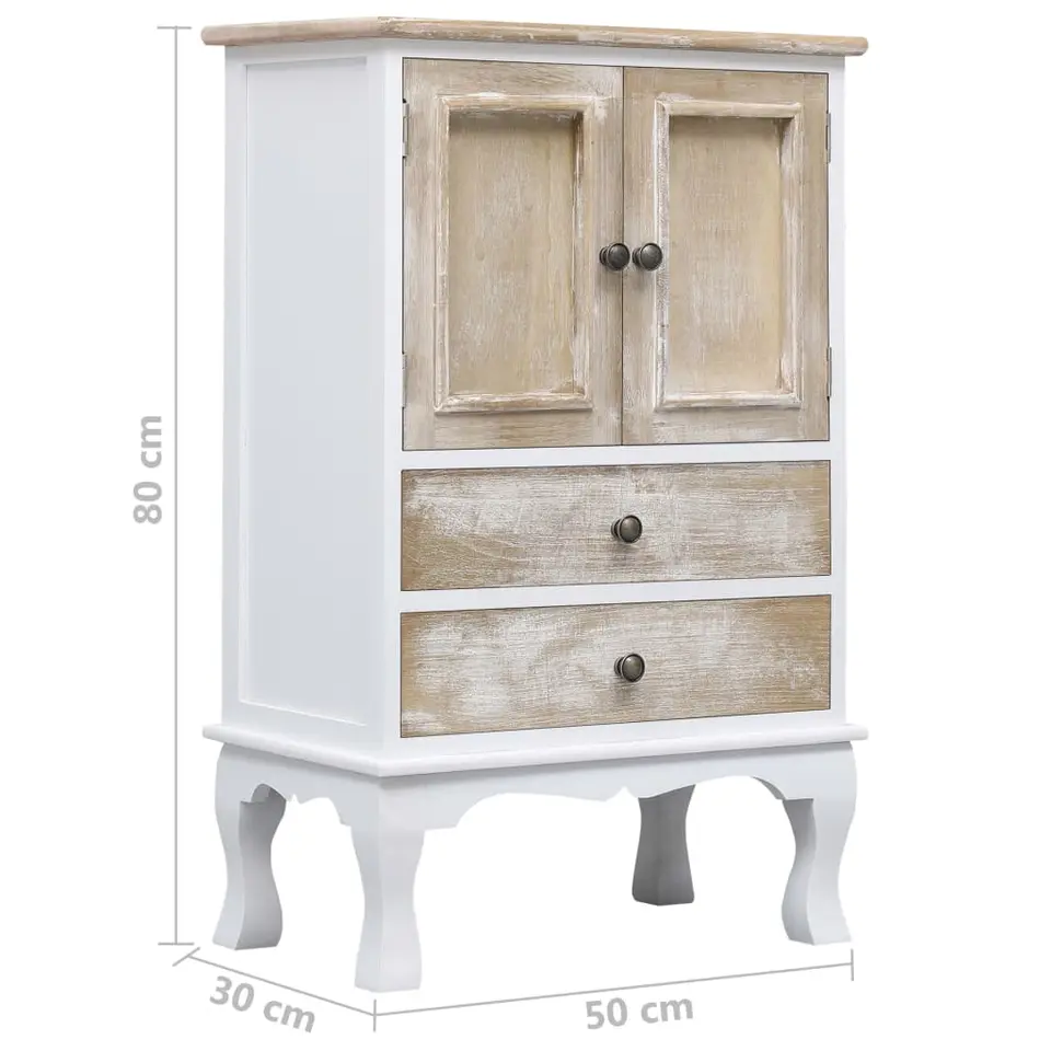 vidaXL - Ladekast - Wit - Hout