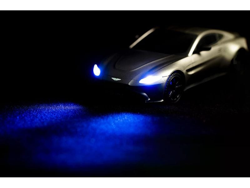 TEC-TOY Auto Aston Martin Vantage mit Licht, Dunkelgrau, 1: Ferngesteuerter Sportwagen mit Licht für Kinder ab 6 Jahren