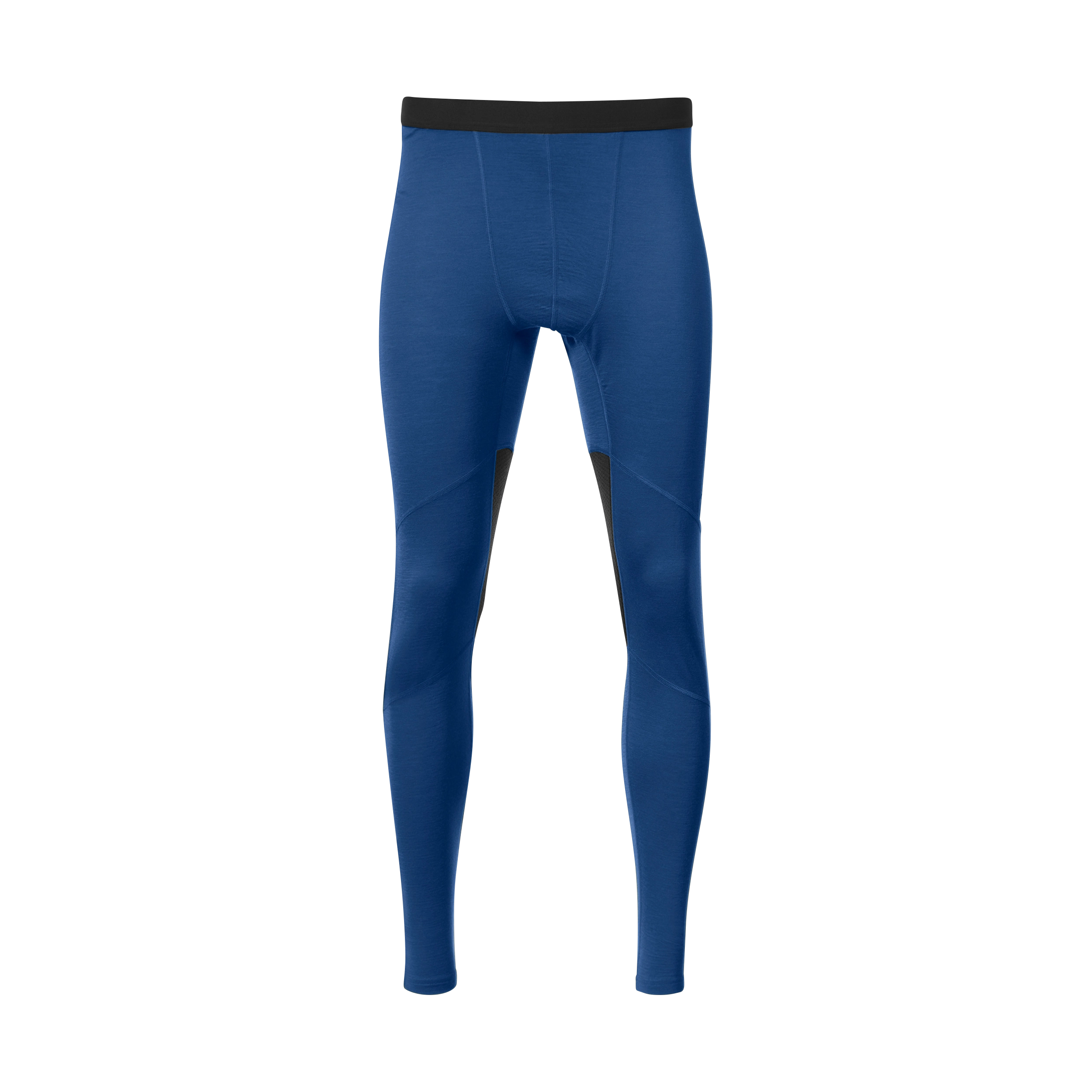 Inner:Pure Merino Tights Men Dusty Space Blue / Black