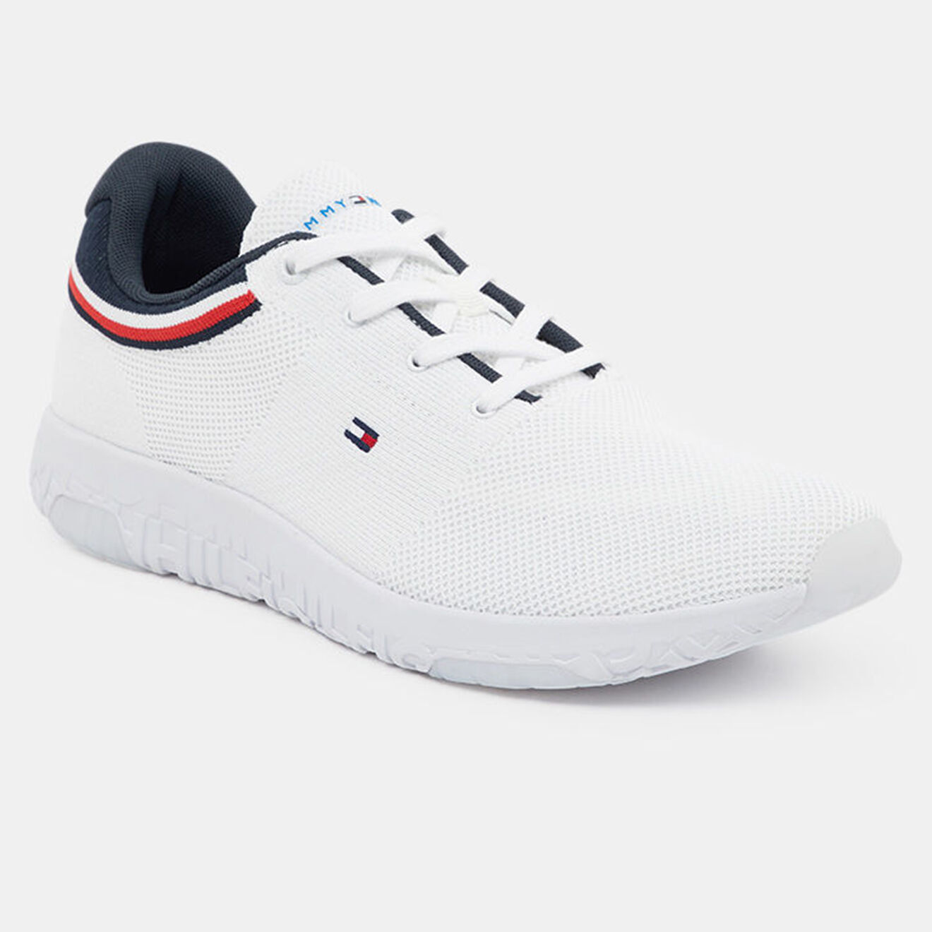 Tommy Hilfiger Baskets running Knit Bandeau blanches