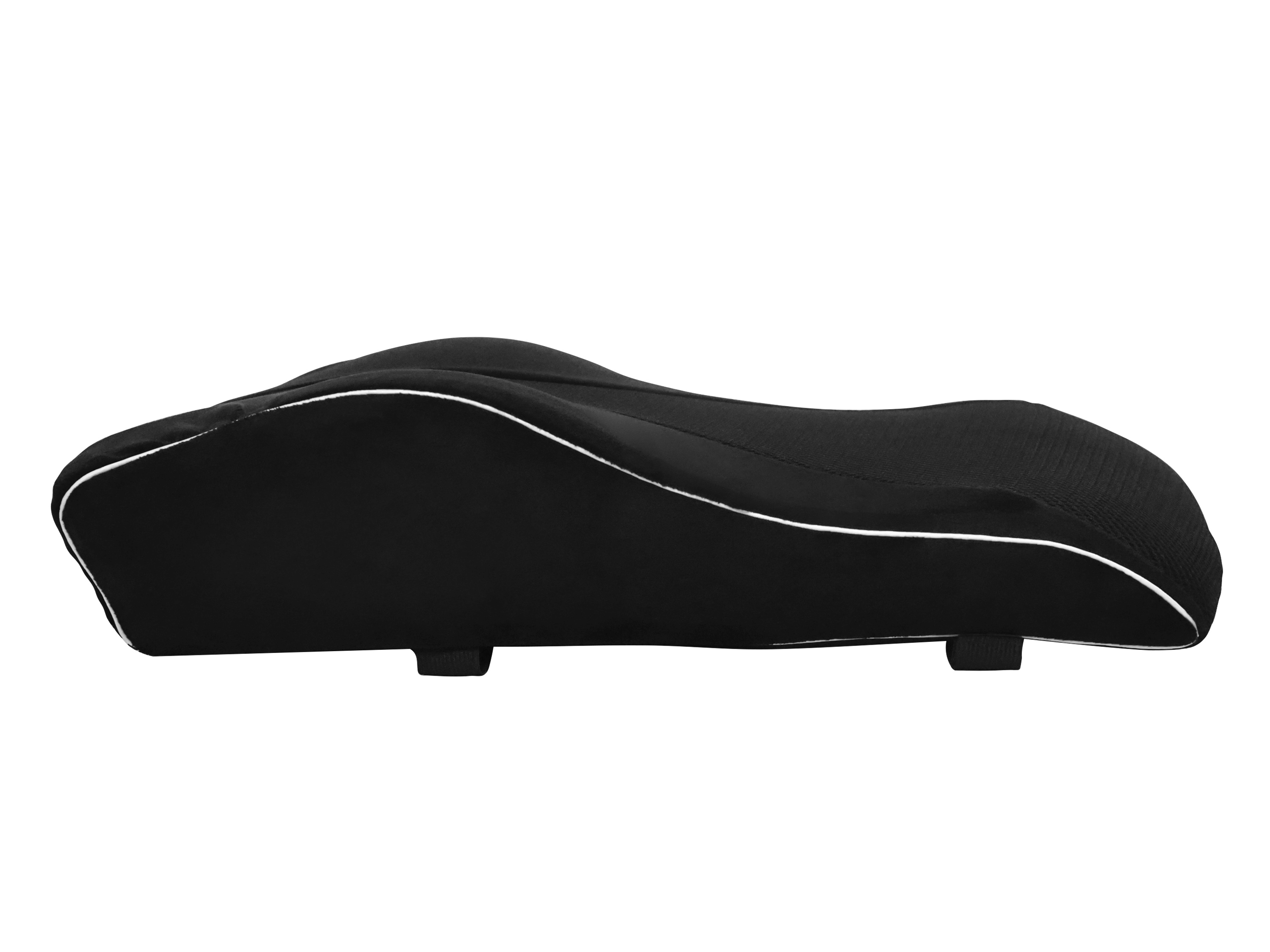 Orthopädisches Rückenkissen Samt 45 x 39 cm schwarz