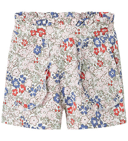 Name It Shorts - Modal - NmfHaile - Bright White m. Blumen