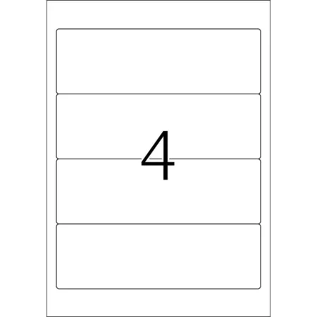 HERMA Ablösbare Ordneretiketten A4, 192 x 61 mm, weiß, blickdicht, für breite Ordner (kurz)