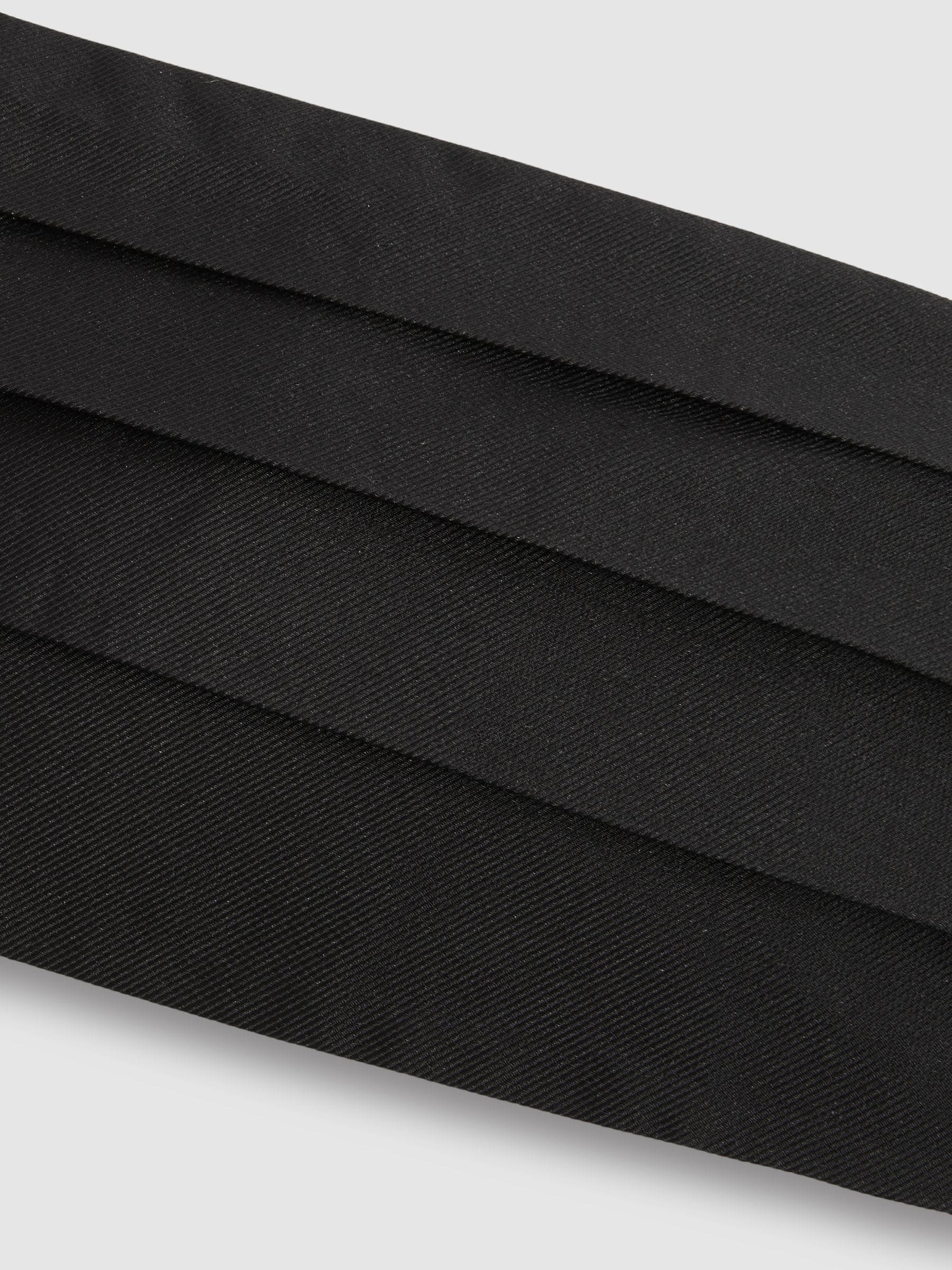 Zwart - Reiss Cameron Silk Grosgrain Cummerbund