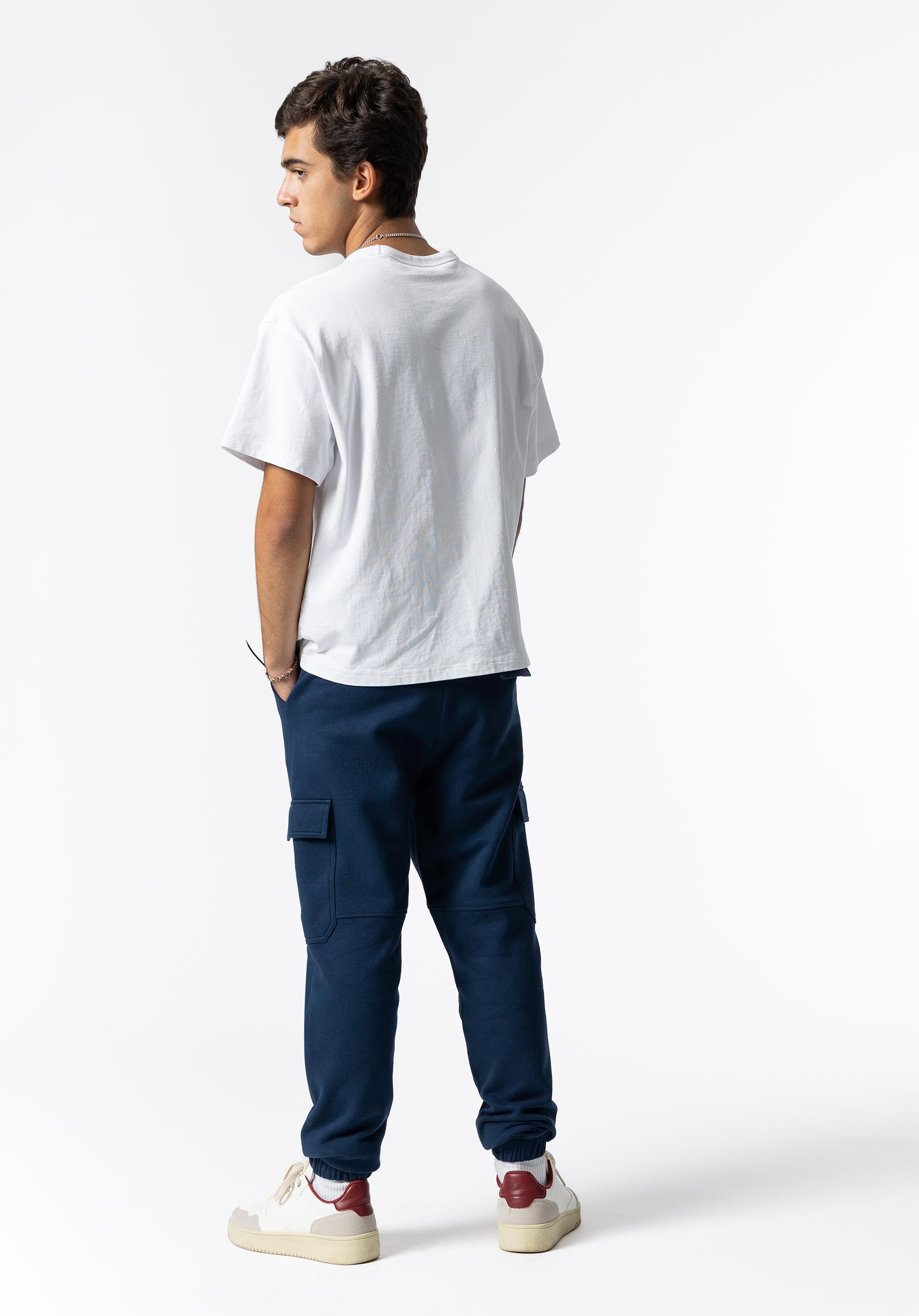 Calças Jogger Cargo com Cordão