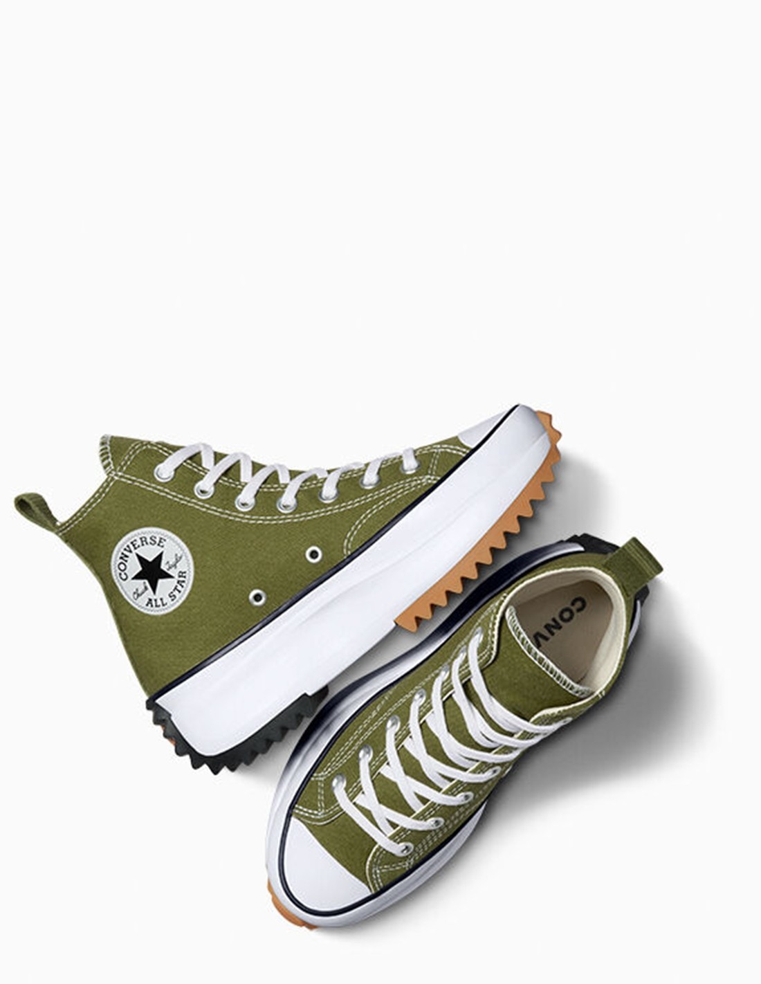 converse Sneakers Femme Run Star Hike Hi Grassy/White/Black